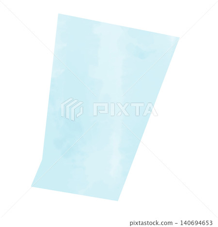 Abstract paper piece material set with watercolor texture (PNG with transparent background) 140694653