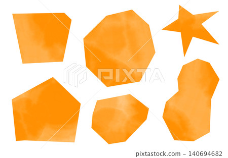 Abstract paper piece material set with watercolor texture (PNG with transparent background) Abstract paper piece material set with watercolor texture (PNG with transparent background) 140694682
