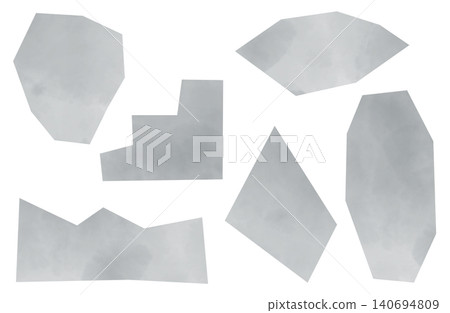 Abstract paper piece material set with watercolor texture (PNG with transparent background) Abstract paper piece material set with watercolor texture (PNG with transparent background) 140694809