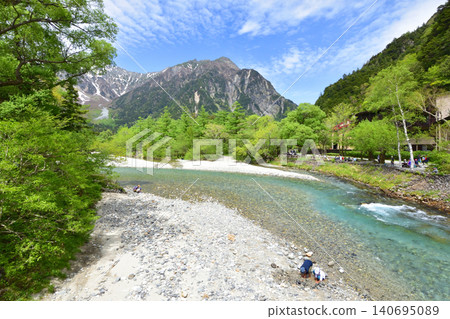 Scenery near Kappa Bridge in Kamikochi, Matsumoto City, Nagano Prefecture (2023) Scenery near Kappa Bridge in Kamikochi, Matsumoto City, Nagano Prefecture (2023) 140695089