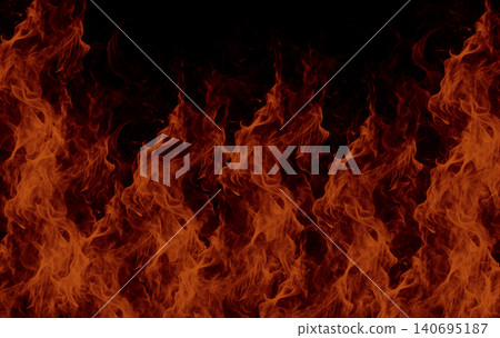 fire flames on black background fire flames on black background 140695187