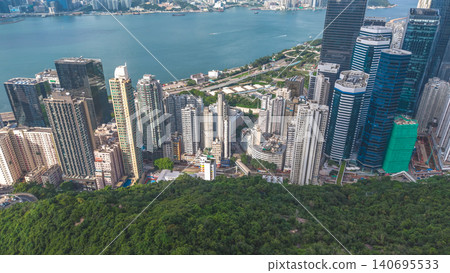 June 20 2026 hk. Quarry Bay Skyline Over Victoria Harbour View 140695533