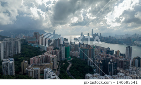 June 20 2026 North Point Skyline Over Victoria Harbour Hong Kong 140695541