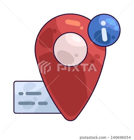 Illustration of Address info Illustration of Address info 140696054