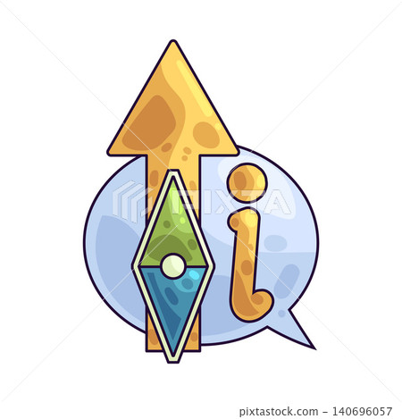 Illustration of Direction Illustration of Direction 140696057
