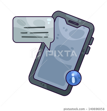 Illustration of Phone info Illustration of Phone info 140696058