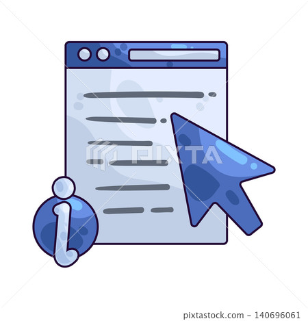 Illustration of Website info Illustration of Website info 140696061