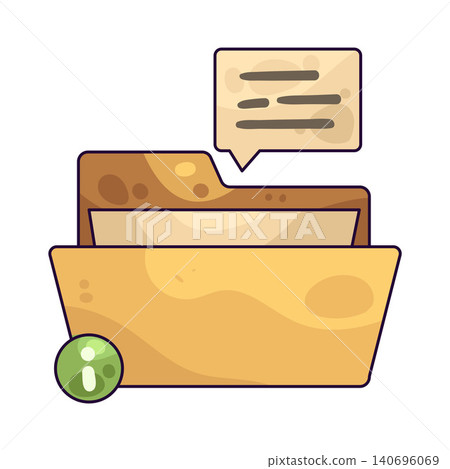 Illustration of File Info Illustration of File Info 140696069