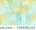 Background material: Watercolor texture, green, light blue 140696143