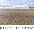 cool beach atmosphere with waves and sand 140696358