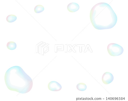彩色肥皂泡邊框背景素材 彩色肥皂泡邊框背景素材 140696384