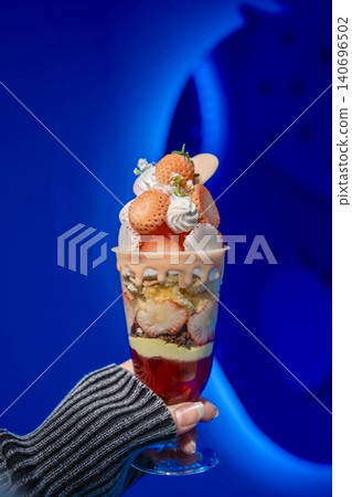 A gorgeous strawberry parfait made with plenty of strawberries. A gorgeous strawberry parfait made with plenty of strawberries. 140696502