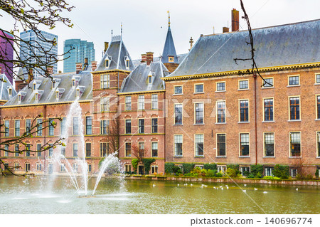 Parliament and court building complex Binnenhof in Hague, Holland Parliament and court building complex Binnenhof in Hague, Holland 140696774