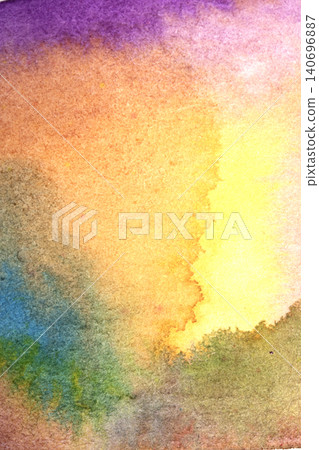 Vibrant multicolour watercolour paint background with blended colours Vibrant multicolour watercolour paint background with blended colours 140696887