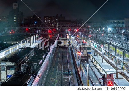Minami Miyazaki Station late at night 140696992