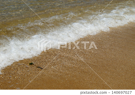 Otomo Karanko Beach, a popular tourist spot in Karatsu City, Saga Prefecture, is a beach known for its white sand and clear waters. Otomo Karanko Beach, a popular tourist spot in Karatsu City, Saga Prefecture, is a beach known for its white sand and clear waters. 140697027