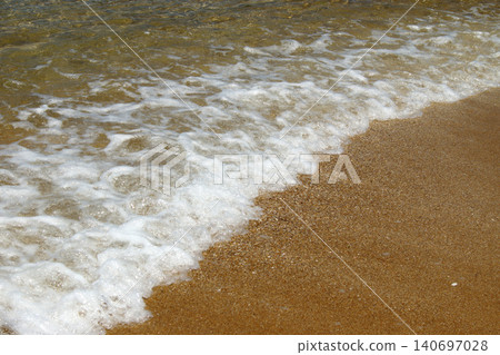 Otomo Karanko Beach, a popular tourist spot in Karatsu City, Saga Prefecture, is a beach known for its white sand and clear waters. Otomo Karanko Beach, a popular tourist spot in Karatsu City, Saga Prefecture, is a beach known for its white sand and clear waters. 140697028