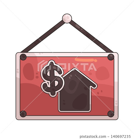 Illustration of For Rent Sign 140697235