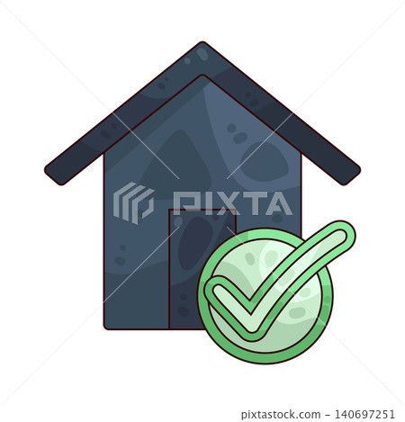 Illustration of Home Check Illustration of Home Check 140697251