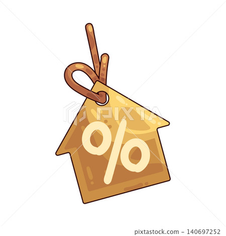 Illustration of Home Price Illustration of Home Price 140697252