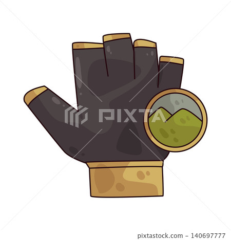 Illustration of Hiking Gloves Illustration of Hiking Gloves 140697777