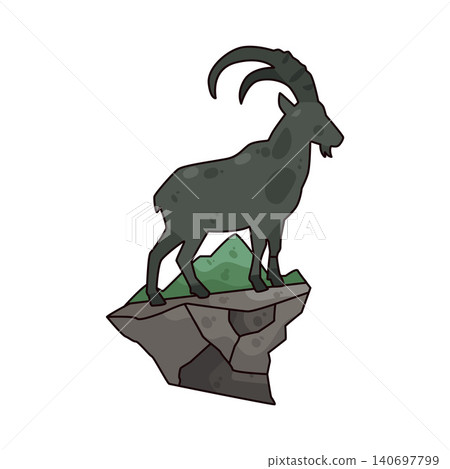 Illustration of Mountain Goat 140697799