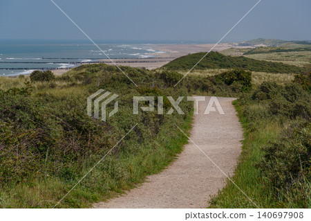 Domburg at the dutch north sea coast Domburg at the dutch north sea coast 140697908