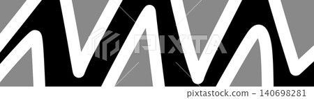 Abstract geometric seamless pattern with monochrome black, white, and grey zig zag stripes. Abstract geometric seamless pattern with monochrome black, white, and grey zig zag stripes. 140698281