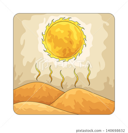 Illustration of Sun Heat Illustration of Sun Heat 140698632