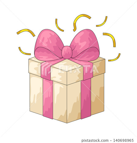 Illustration of Gift Box 140698965