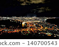 Night view seen from the mountain 140700543
