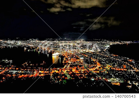 從山上看到的夜景 從山上看到的夜景 140700543