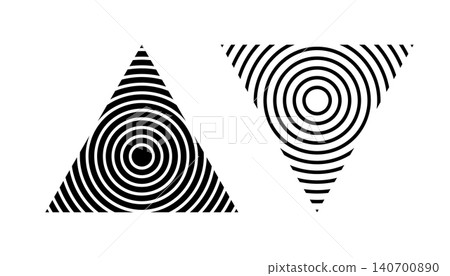 Set of Geometric Triangle Design Elements. Set of Geometric Triangle Design Elements. 140700890
