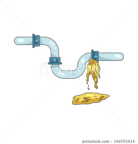 Illustration of Pipe leak Illustration of Pipe leak 140701014