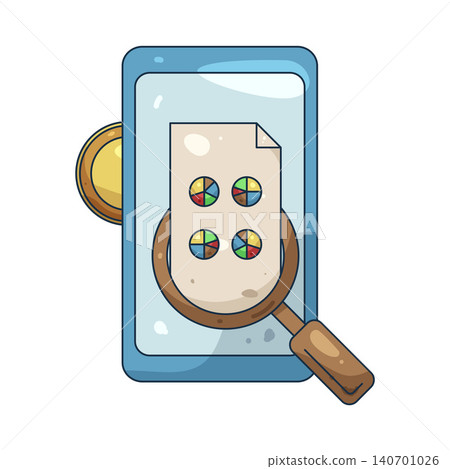 Illustration of Mobile data analysis Illustration of Mobile data analysis 140701026