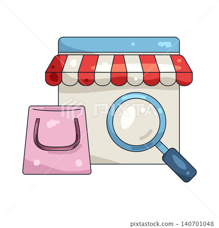 Illustration of search store Illustration of search store 140701048