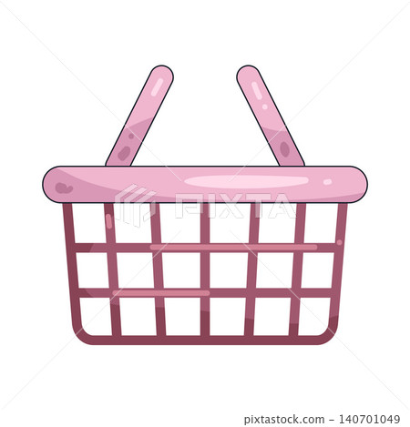 Illustration of shopping basket Illustration of shopping basket 140701049