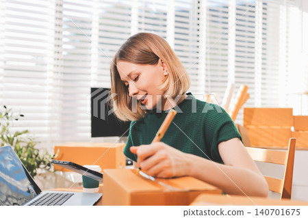 Fashion designer woman and typing on laptop in shop for email project or online order of fabric in creative startup Serious tailor computer and small business for clothes or textile in : Generative AI Fashion designer woman and typing on laptop in shop for email project or online order of fabric in creative startup Serious tailor computer and small business for clothes or textile in : Generative AI 140701675