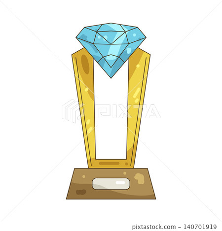 Illustration of diamond trophy Illustration of diamond trophy 140701919