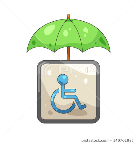 Illustration of Disability insurance Illustration of Disability insurance 140701985