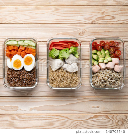 Meal prep food healthy lunch boxes 140702540