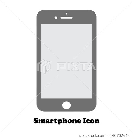 Smartphone icon featuring mobile phone frame with blank screen Smartphone icon featuring mobile phone frame with blank screen 140702644