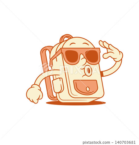 Funky cool schoolbag back to school cartoon character in sunglasses isometric vector illustration Funky cool schoolbag back to school cartoon character in sunglasses isometric vector illustration 140703681