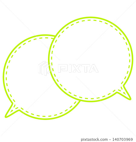 Simple colored line speech bubbles overlapping conversations Simple colored line speech bubbles overlapping conversations 140703969