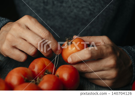 man threads traditional spanish tomates de colgar man threads traditional spanish tomates de colgar 140704126