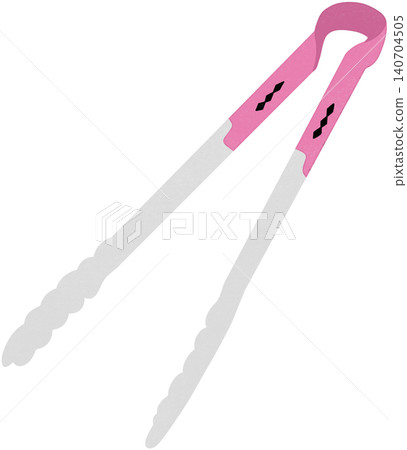 pink barbecue tongs 140704505