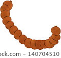 BBQ sausage illustration 140704510