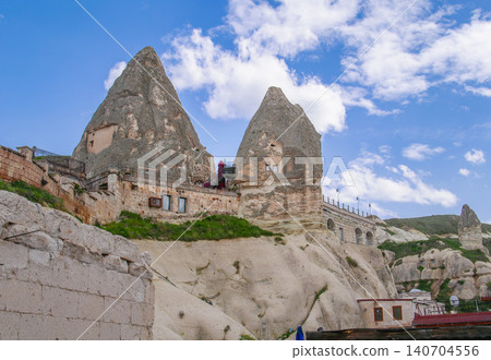 Historic Cave Dwellings in Cappadocia, Turkey Historic Cave Dwellings in Cappadocia, Turkey 140704556