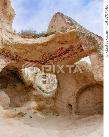 Ancient Cave Church Frescoes in Cappadocia Turkey Ancient Cave Church Frescoes in Cappadocia Turkey 140704566
