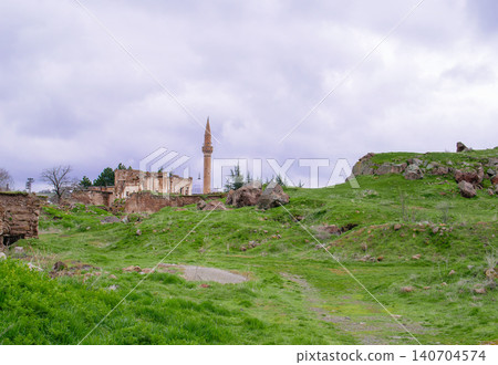 Ancient Mosque Ruins in Cappadocia Turkey Ancient Mosque Ruins in Cappadocia Turkey 140704574